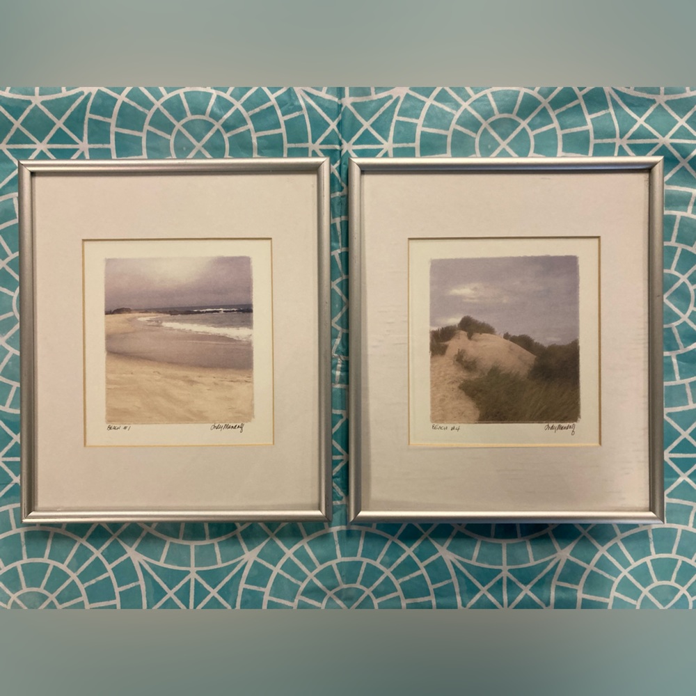 💛TODAY***$16***SET OF TWO pastel sea scapes.